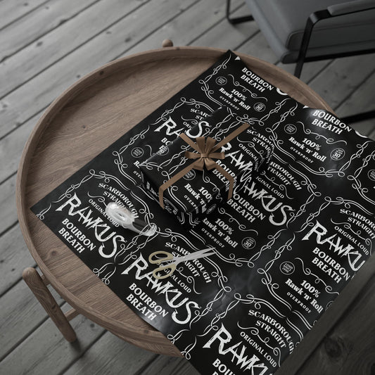 Rawkus®Heavy Themed Wrapping Paper - Bourbon Breath Design