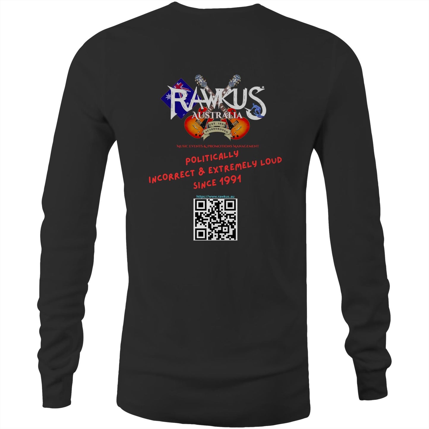 Rawkus®Australia - West Coast Monsters of Rock & Metal - Psycho-Rawk - Mens Long Sleeve T-Shirt