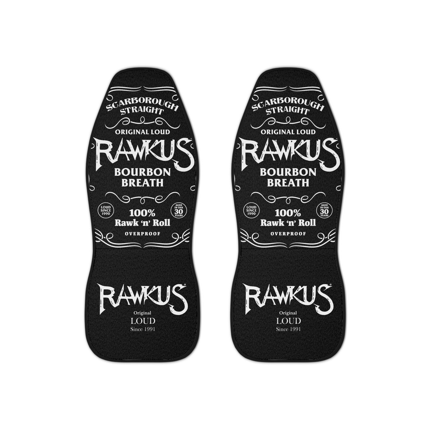 Rawkus®Heavy - Car Seat Covers - Bourbon Breath Design