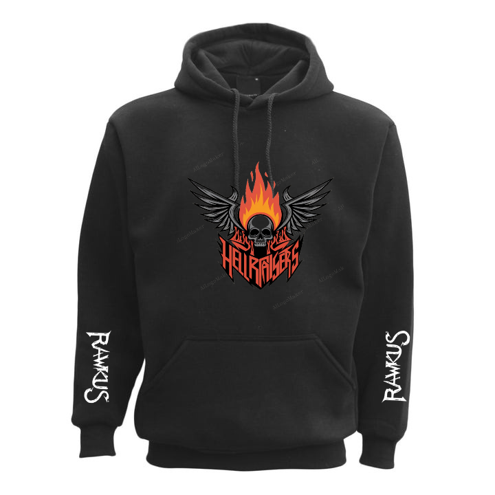 Rawkus®Australia - West Coast Monsters of Rock & Metal - Hellraisers - Unisex Hoodie