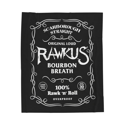 Rawkus®Heavy Plush Blanket - Cozy Bourbon Breath Design
