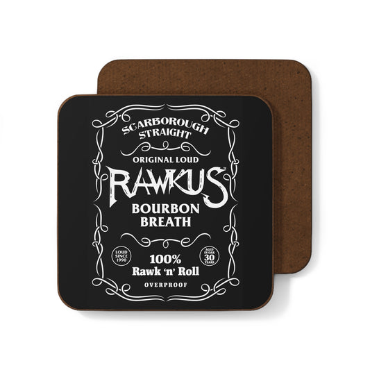 Rawkus®Heavy Bourbon Breath Design - Vintage Rock 'n' Roll Coaster Set -