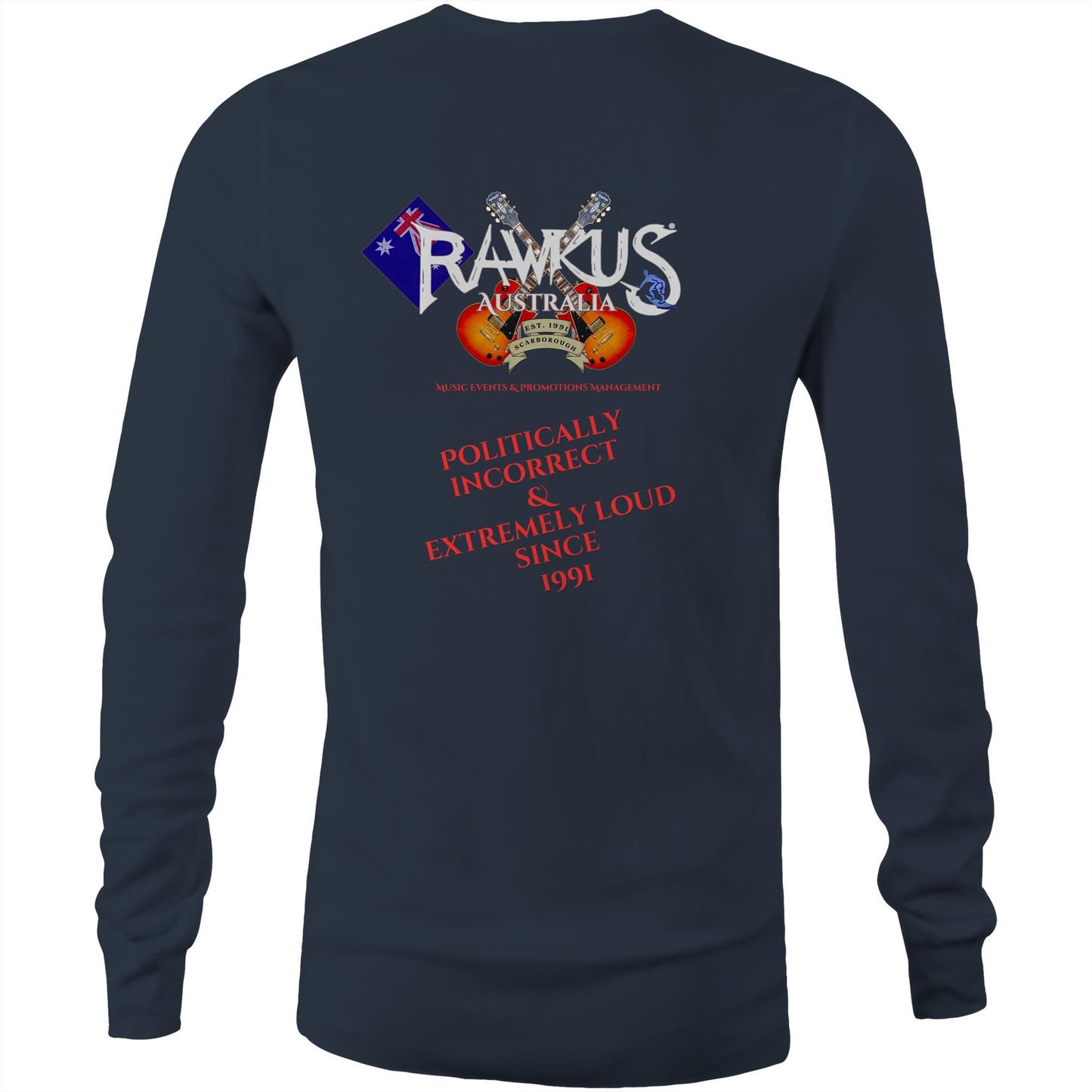 Rawkus®Australia - West Coast Monsters of Rock & Metal - AS Colour Base - Mens Long Sleeve T-Shirt