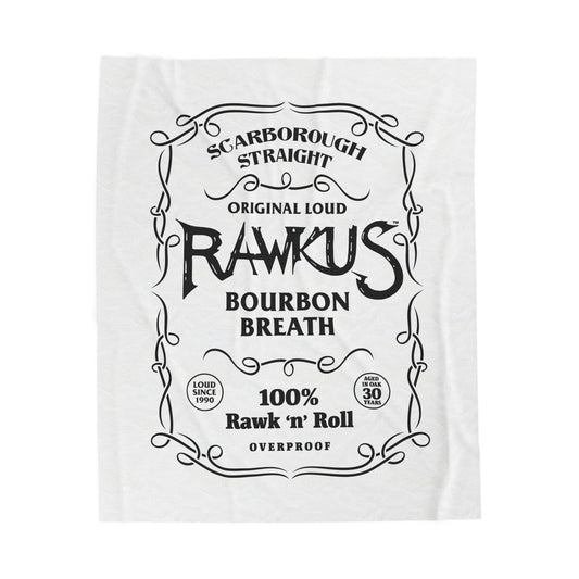 Rawkus®Heavy Plush Blanket - Cozy Bourbon Breath Design