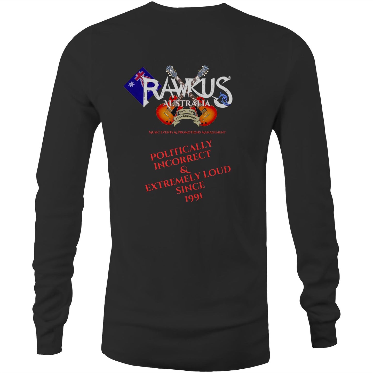 Rawkus®Australia - West Coast Monsters of Rock & Metal - AS Colour Base - Mens Long Sleeve T-Shirt