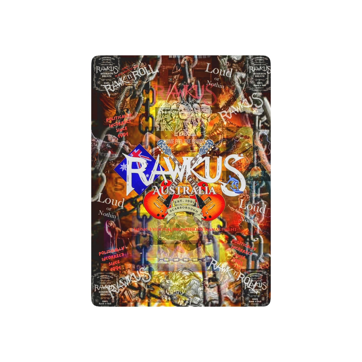 Rawkus®Australia Playing Cards - Custom Design for Game Night & Collectors
