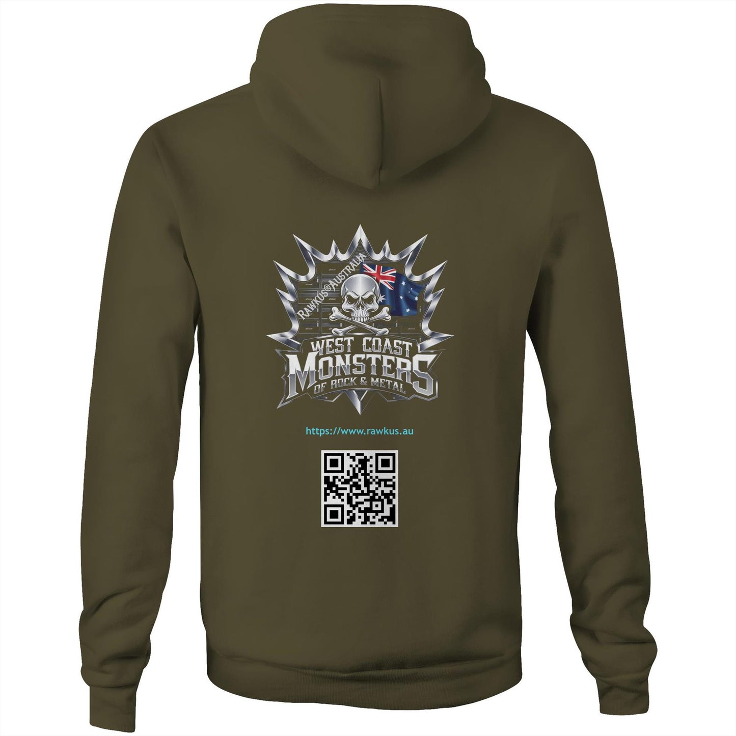 Rawkus®Australia - West Coast Monsters of Rock & Metal - PsychoRawk - Unisex Hoodie