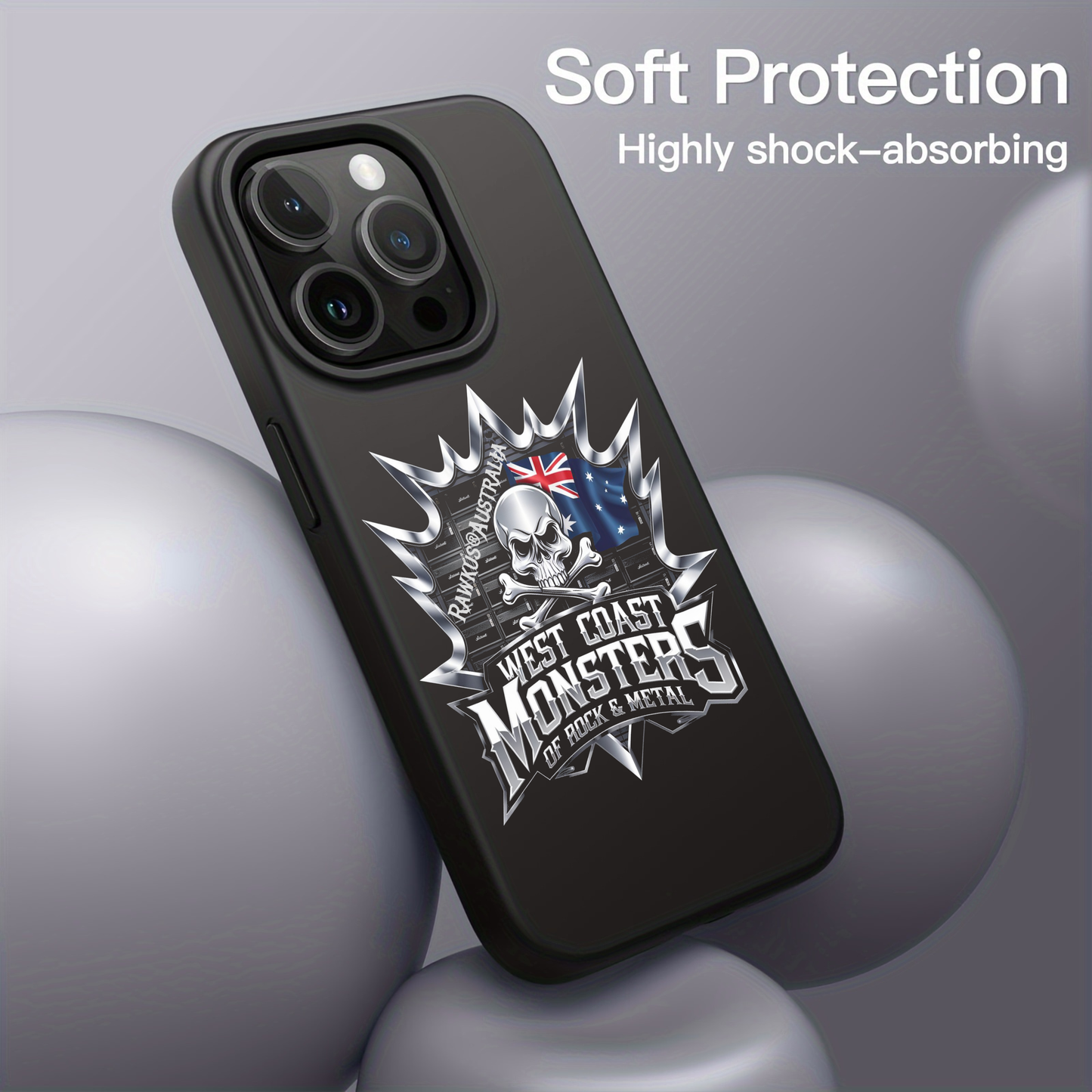 Rawkus®Australia - West Coast Monsters of Rock & Metal - iPhone Case