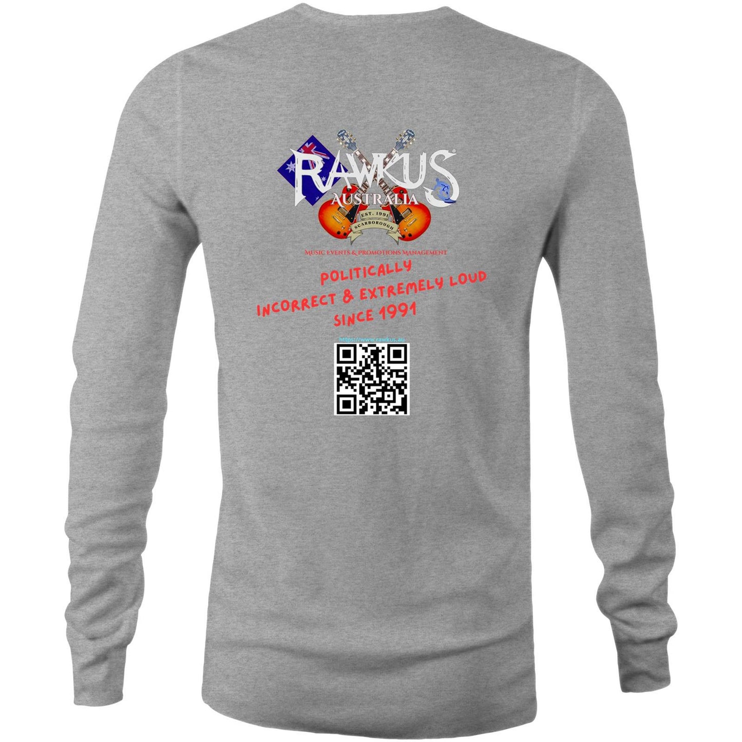 Rawkus®Australia - West Coast Monsters of Rock & Metal - PsychoRawk - Mens Long Sleeve T-Shirt