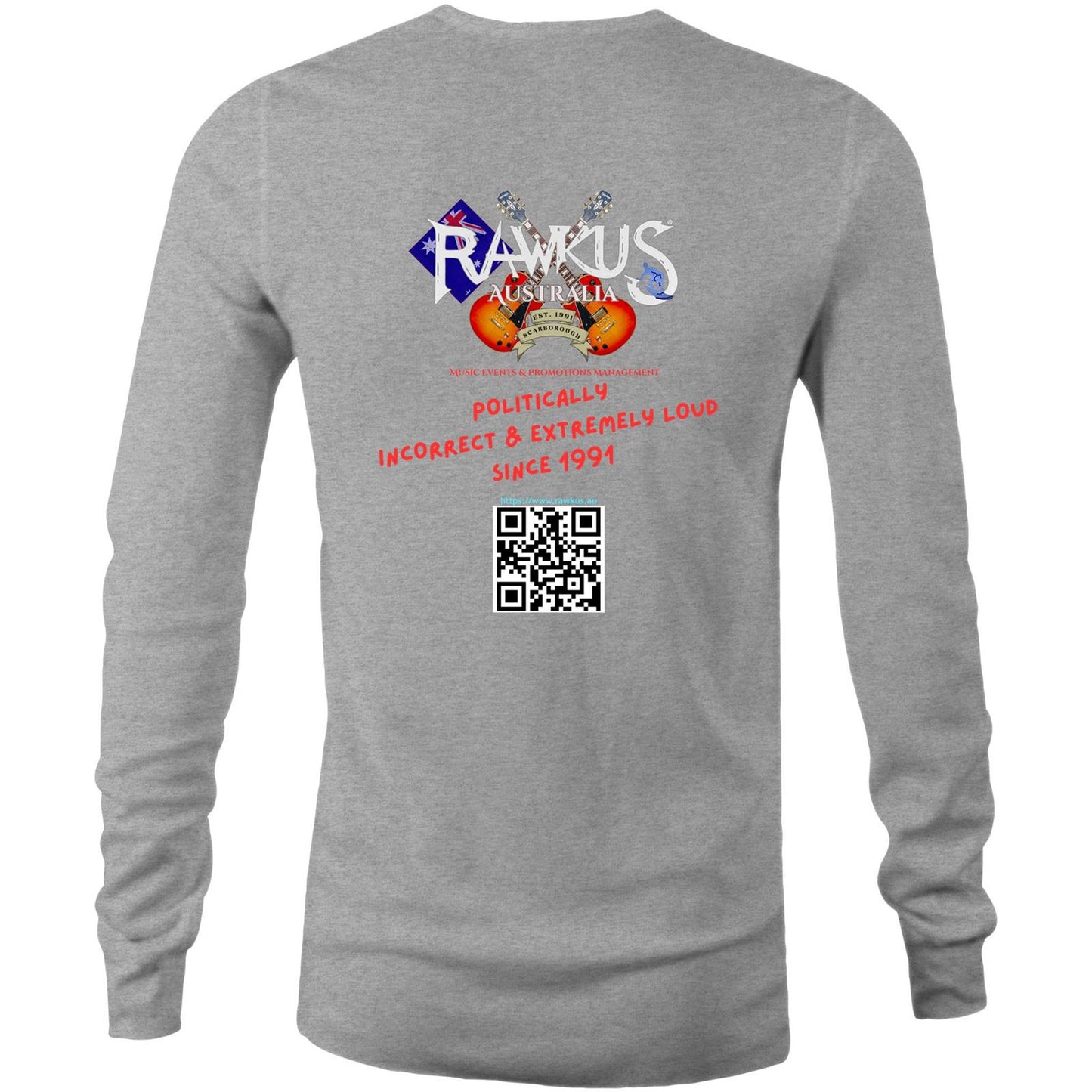 Rawkus®Australia - West Coast Monsters of Rock & Metal - PsychoRawk - Mens Long Sleeve T-Shirt