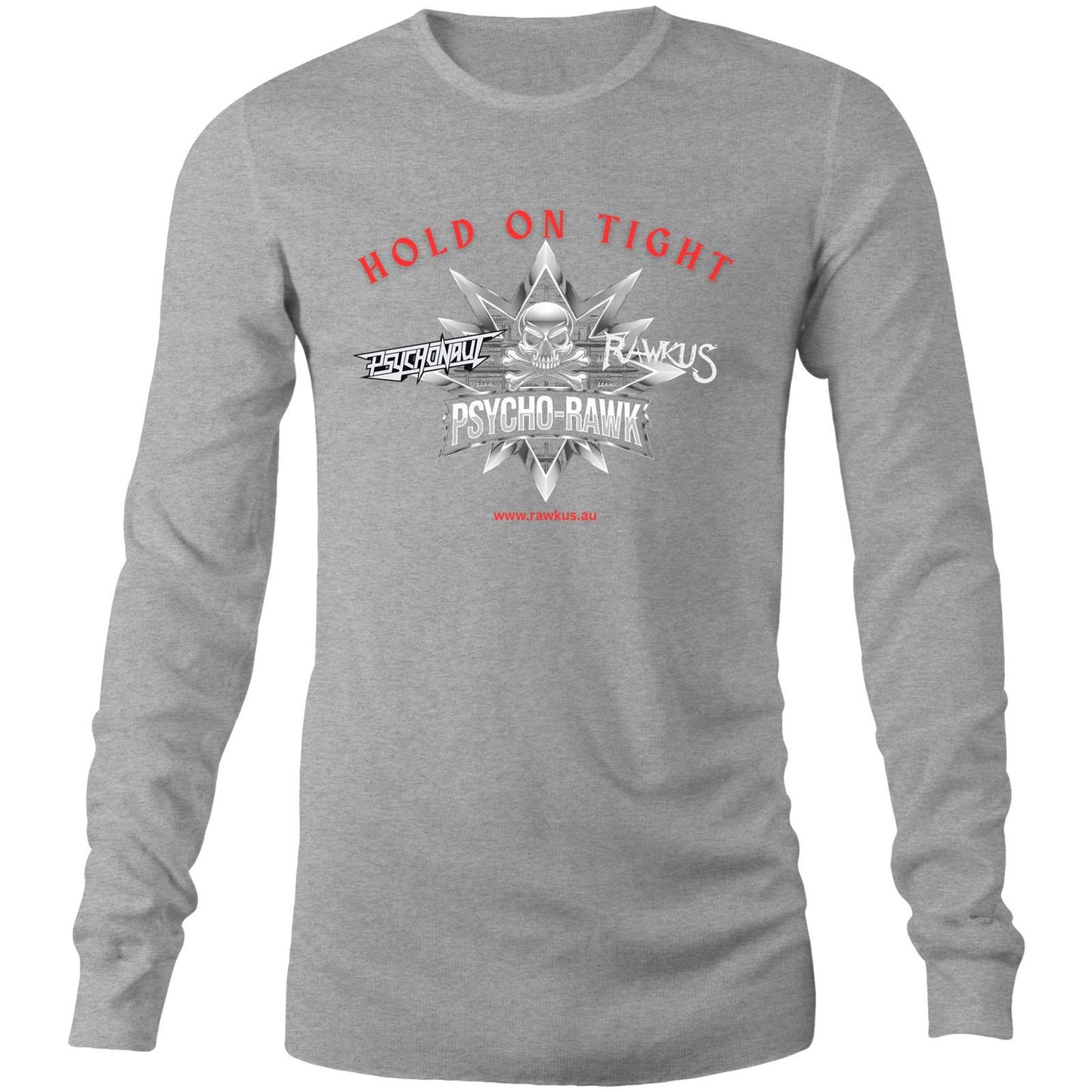 Rawkus®Australia - West Coast Monsters of Rock & Metal - PsychoRawk - Mens Long Sleeve T-Shirt