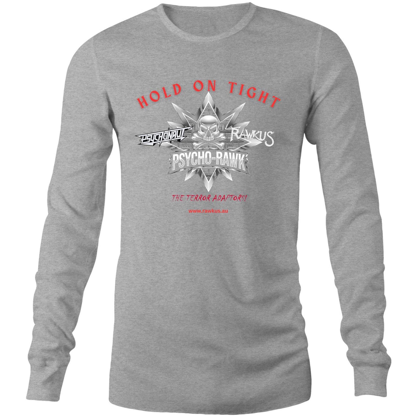 Rawkus®Australia - West Coast Monsters of Rock & Metal - PsychoRawk - Mens Long Sleeve T-Shirt