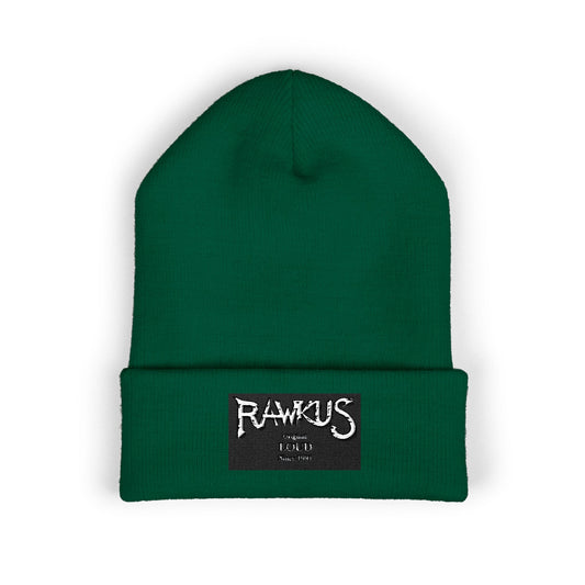 Rawkus®Australia - Rawk'n'Roll - Embroidered Classic Cuffed Beanie - Stylish Winter Hat for Every Occasion