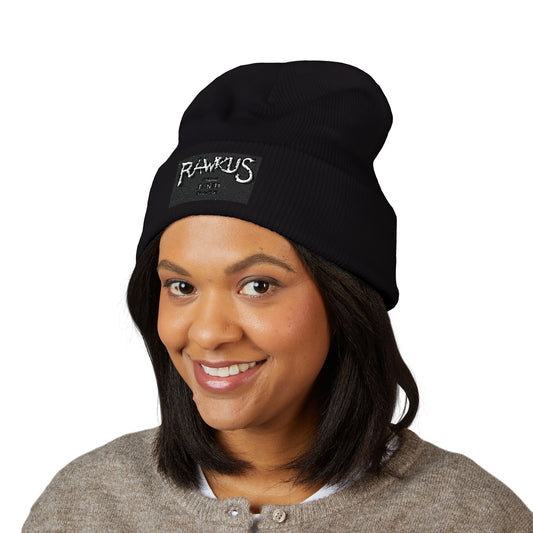 Rawkus®Australia - Rawk'n'Roll - Embroidered Classic Cuffed Beanie - Stylish Winter Hat for Every Occasion
