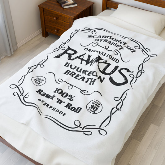 Rawkus®Heavy Plush Blanket - Cozy Bourbon Breath Design