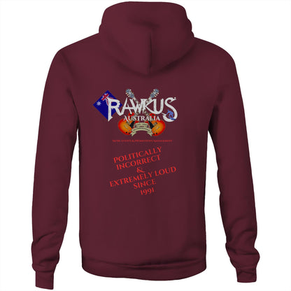 Rawkus®Australia - West Coast Monsters of Rock & Metal - AS Colour Stencil - Pocket Hoodie Sweatshirt