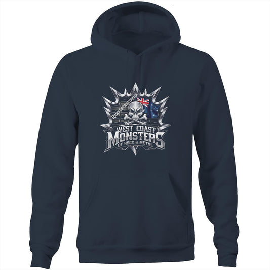 Rawkus®Australia - West Coast Monsters of Rock & Metal - AS Colour Stencil - Pocket Hoodie Sweatshirt