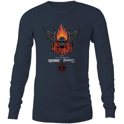 Rawkus®Australia - West Coast Monsters of Rock & Metal - Hellraisers With Bands- Mens Long Sleeve T-Shirt