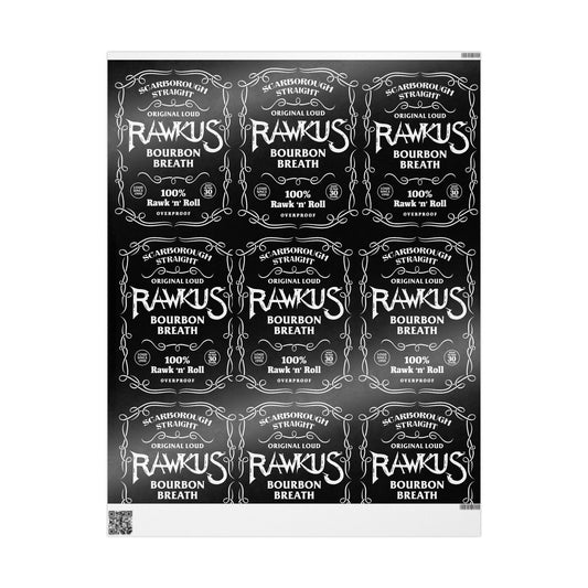 Rawkus®Heavy Themed Wrapping Paper - Bourbon Breath Design