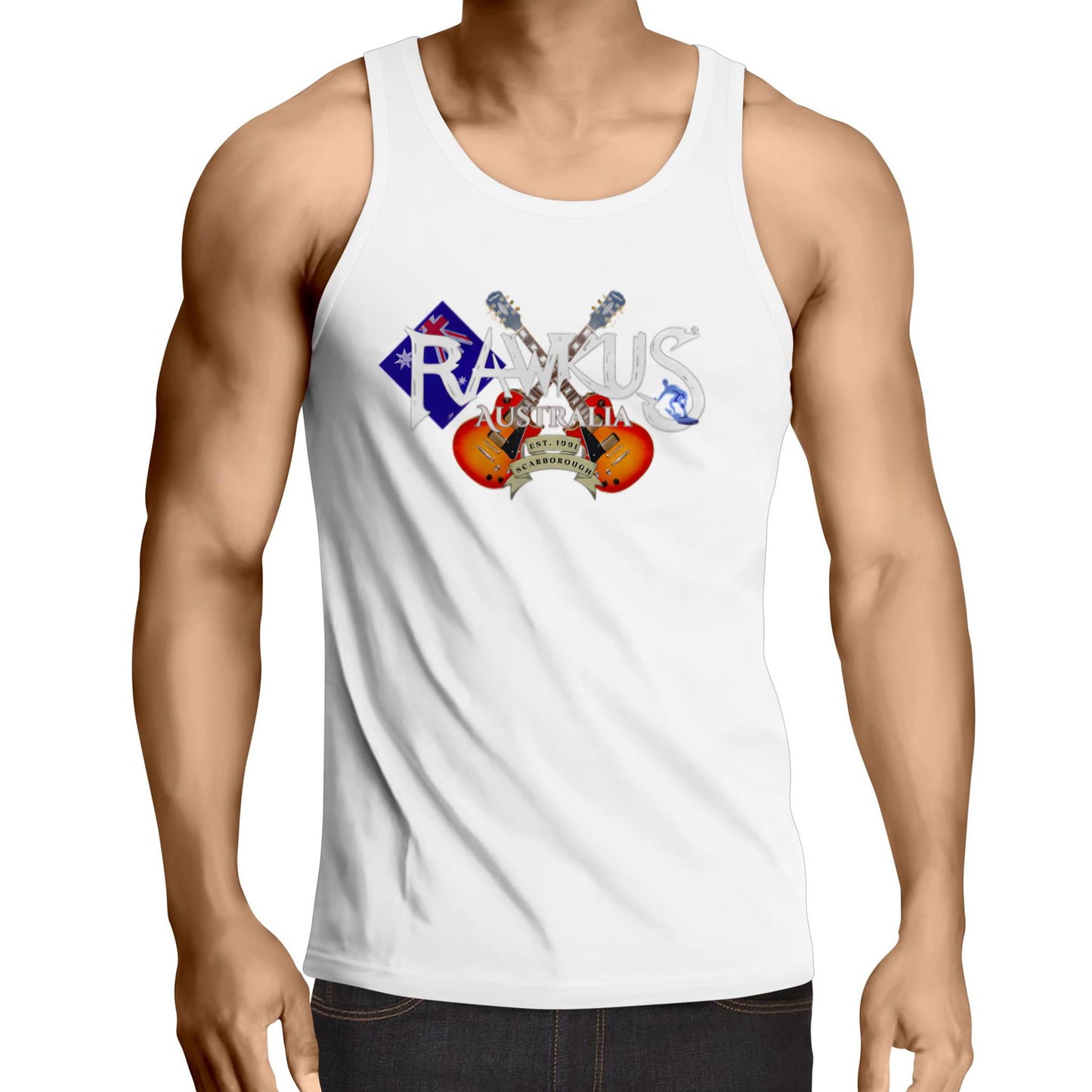 Rawkus®Australia - Mens Singlet Top