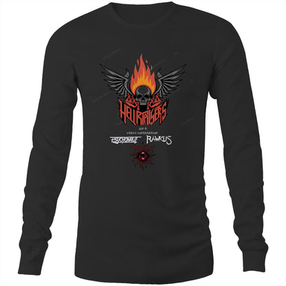 Rawkus®Australia - West Coast Monsters of Rock & Metal - Hellraisers With Bands- Mens Long Sleeve T-Shirt