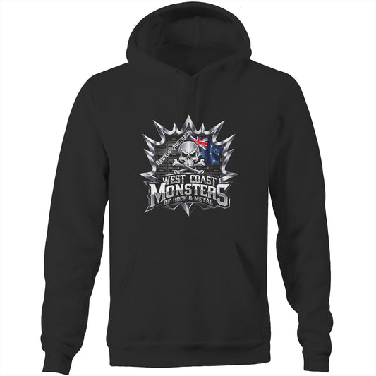 Rawkus®Australia - West Coast Monsters of Rock & Metal - AS Colour Stencil - Pocket Hoodie Sweatshirt