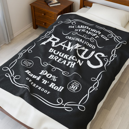 Rawkus®Heavy Plush Blanket - Cozy Bourbon Breath Design