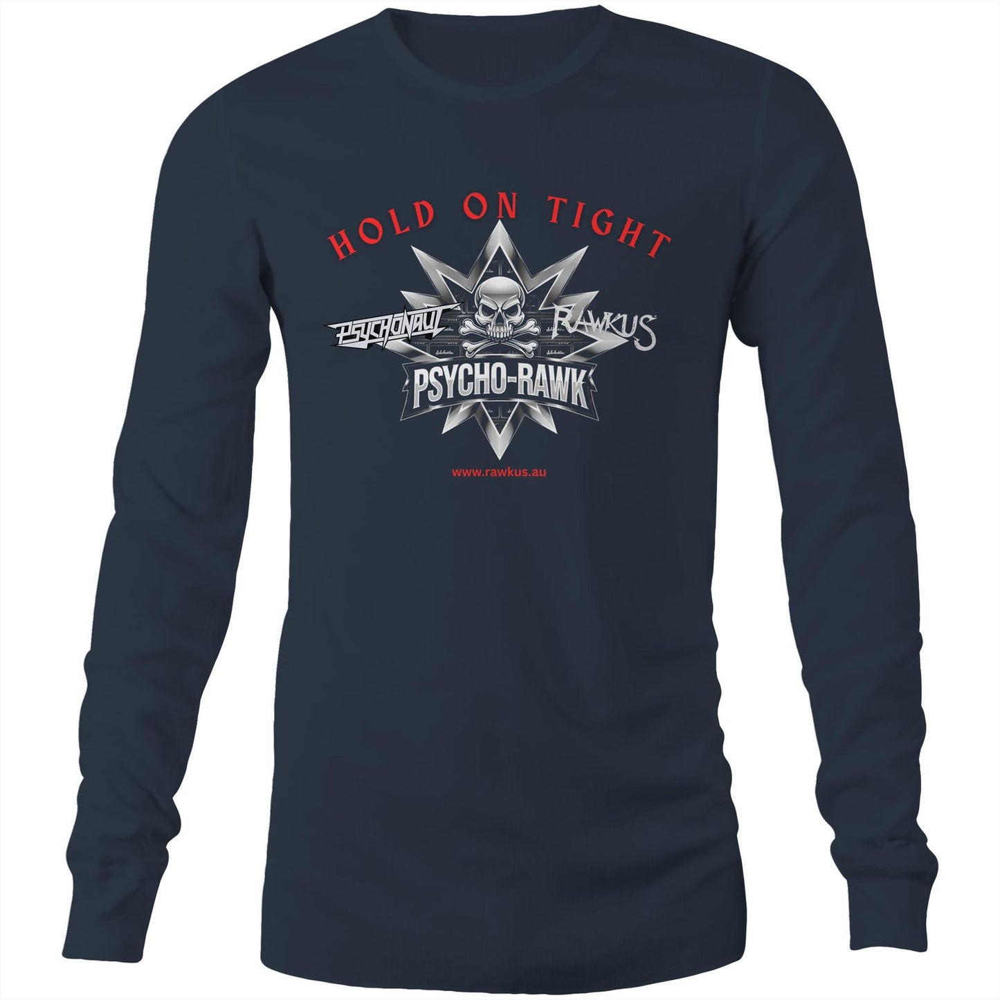 Rawkus®Australia - West Coast Monsters of Rock & Metal - PsychoRawk - Mens Long Sleeve T-Shirt