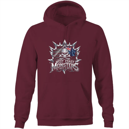 Rawkus®Australia - West Coast Monsters of Rock & Metal - AS Colour Stencil - Pocket Hoodie Sweatshirt