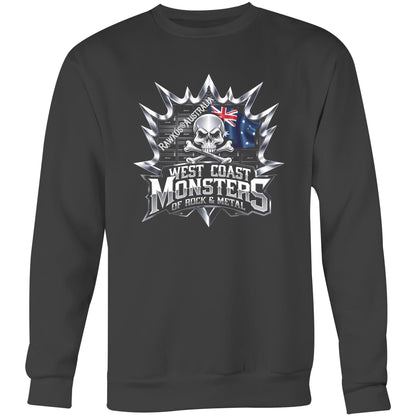 Rawkus®Australia - West Coast Monsters of Rock & Metal - AS Colour United - Crew Sweatshirt