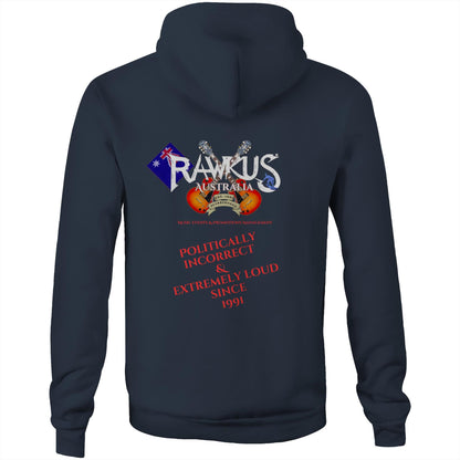 Rawkus®Australia - West Coast Monsters of Rock & Metal - AS Colour Stencil - Pocket Hoodie Sweatshirt