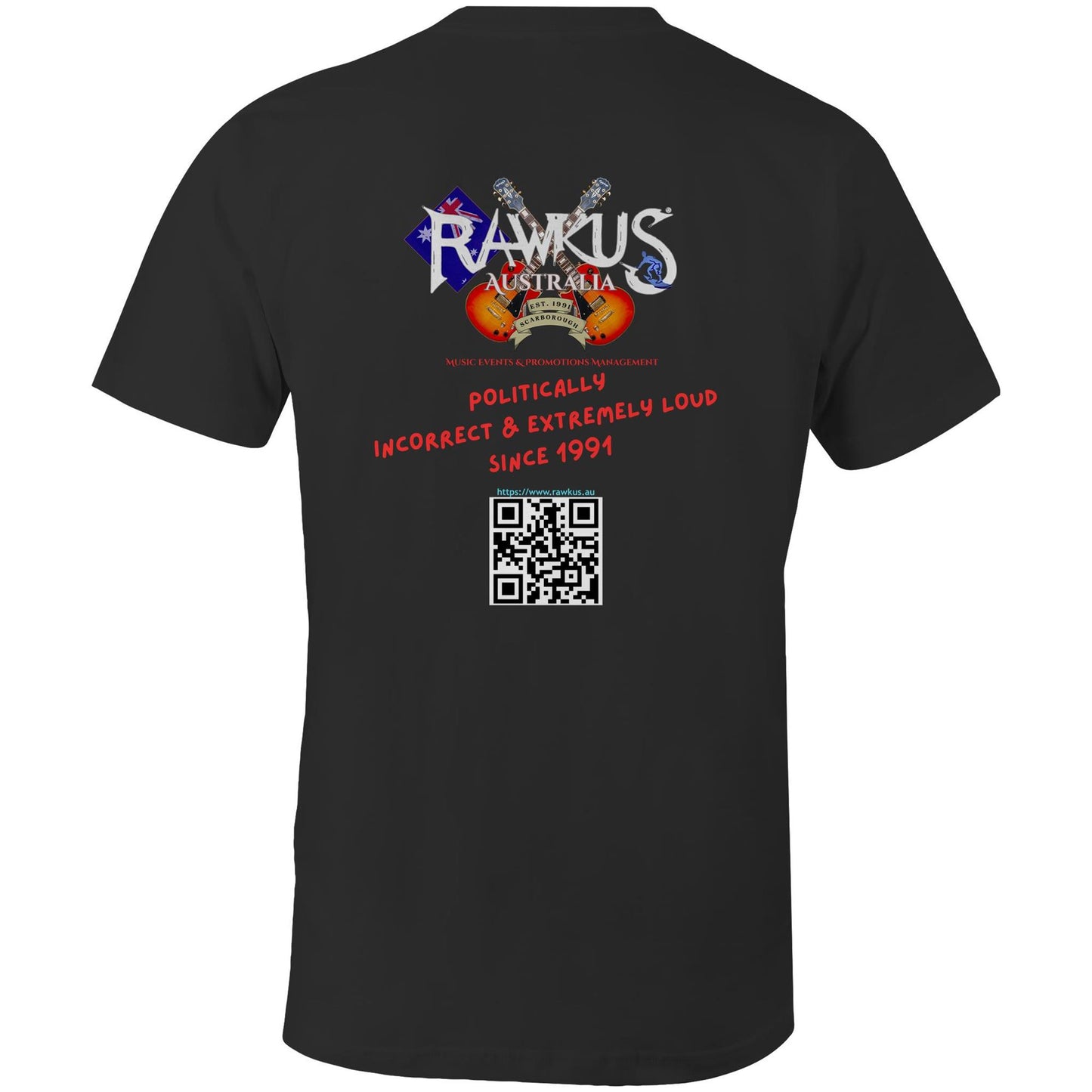 Rawkus®Australia - Volume the Pig- AS Colour Organic Tee