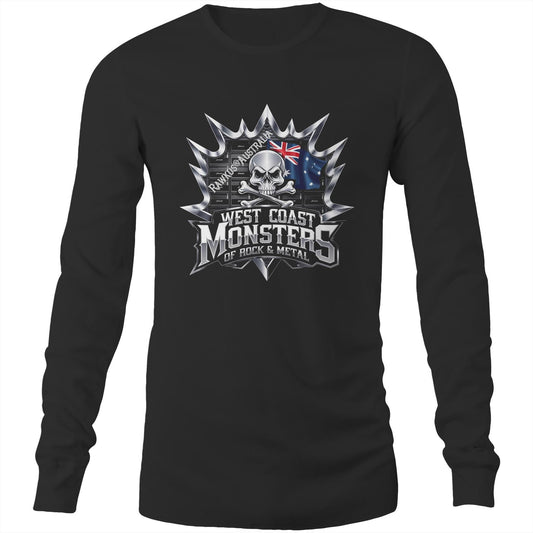 Rawkus®Australia - West Coast Monsters of Rock & Metal - AS Colour Base - Mens Long Sleeve T-Shirt
