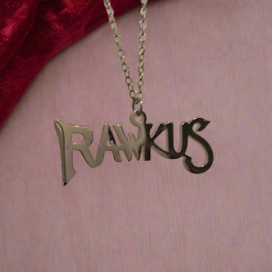 Rawkus®Heavy - Neck Chain Logo Pendant - Steel