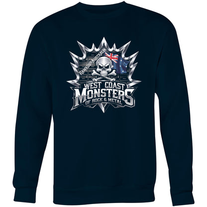Rawkus®Australia - West Coast Monsters of Rock & Metal - AS Colour United - Crew Sweatshirt