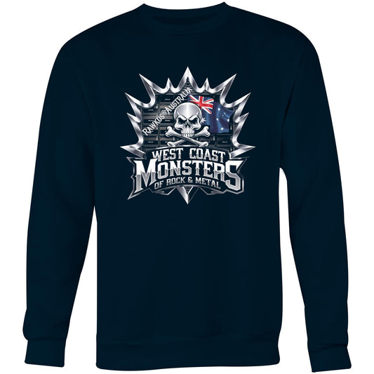 Rawkus®Australia - West Coast Monsters of Rock & Metal - AS Colour United - Crew Sweatshirt