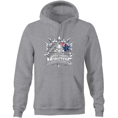 Rawkus®Australia - West Coast Monsters of Rock & Metal - AS Colour Stencil - Pocket Hoodie Sweatshirt
