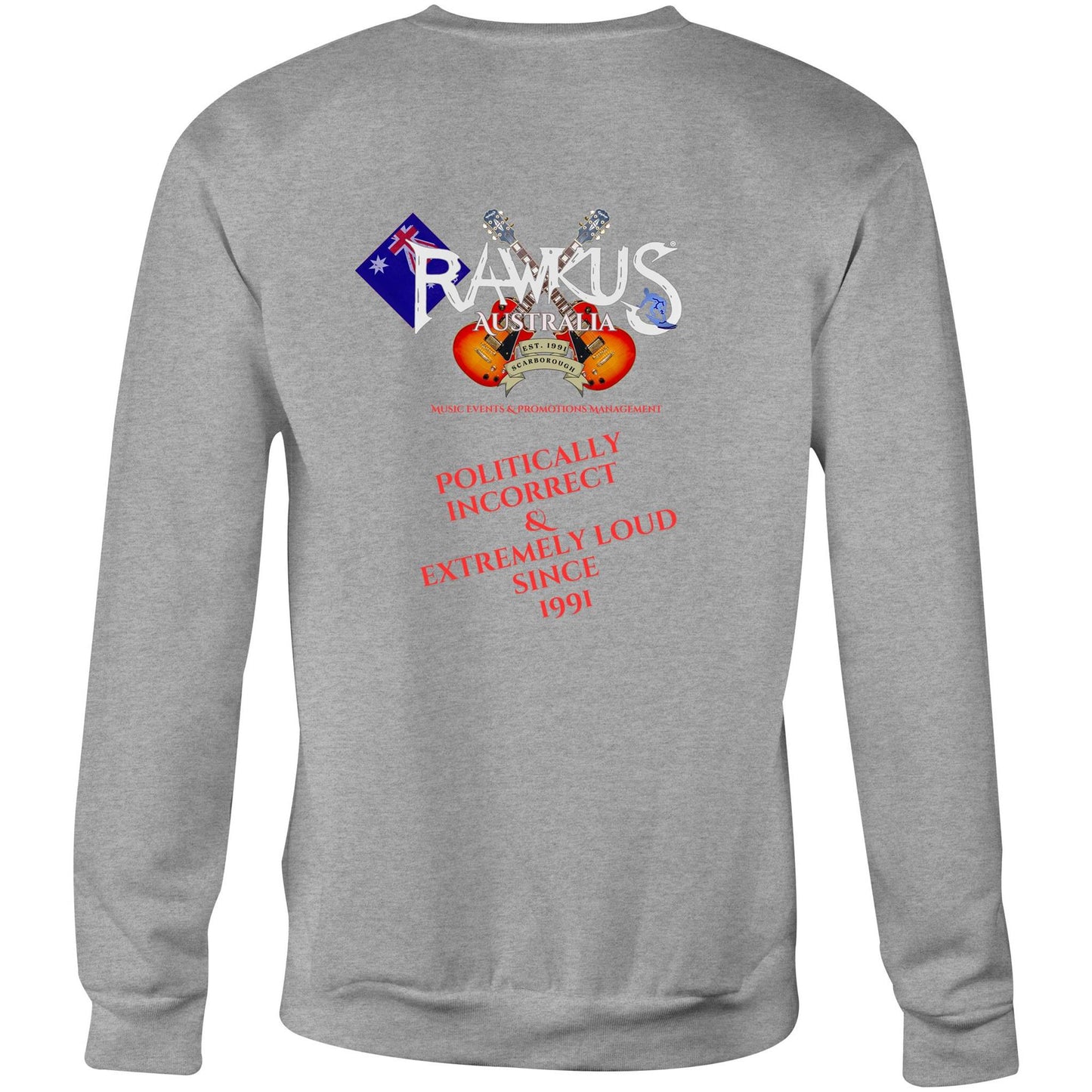Rawkus®Australia - West Coast Monsters of Rock & Metal - AS Colour United - Crew Sweatshirt