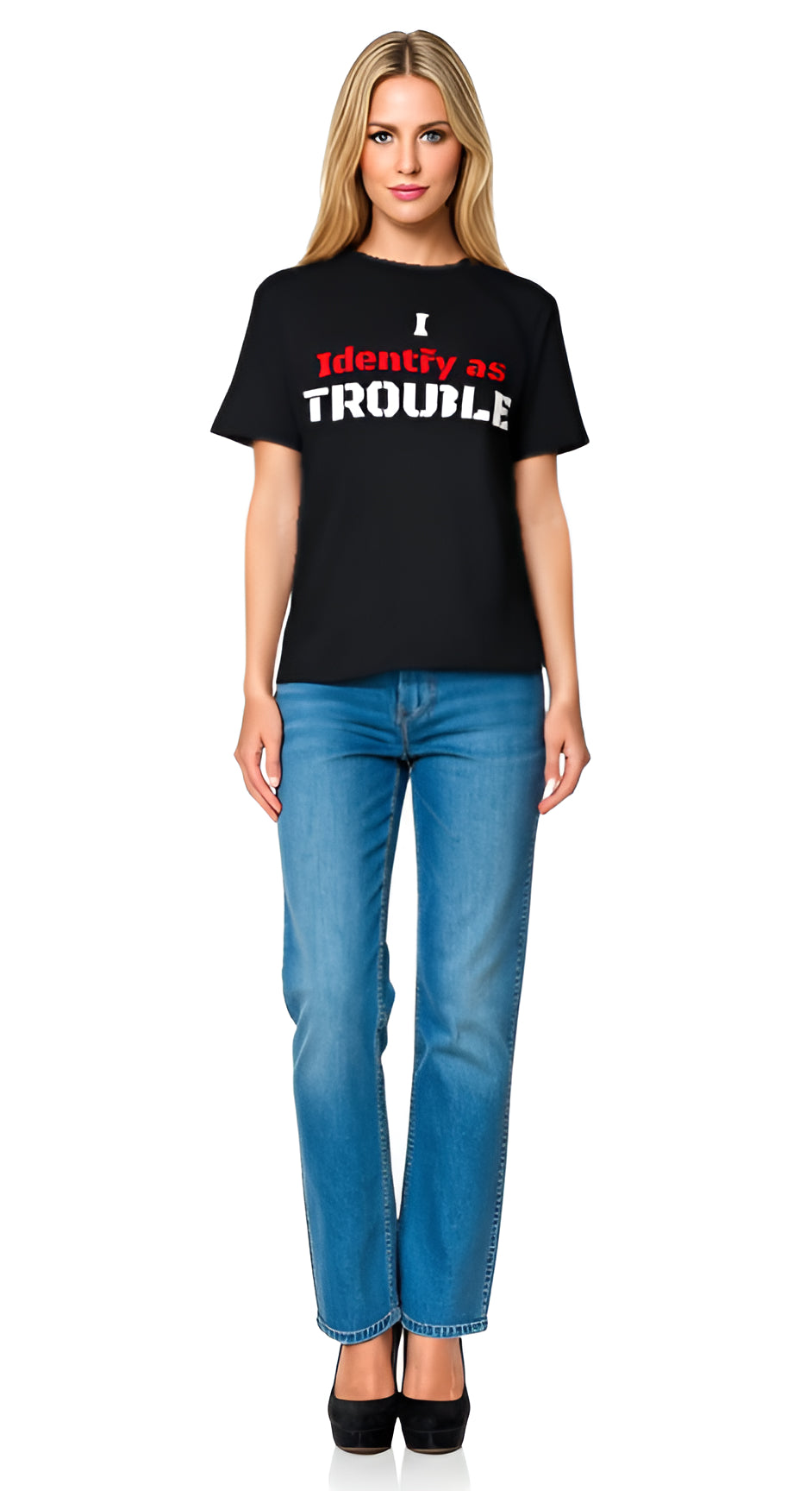 Rawkus®Australia - I Identify as - Trouble - Unisex Softstyle T-Shirt